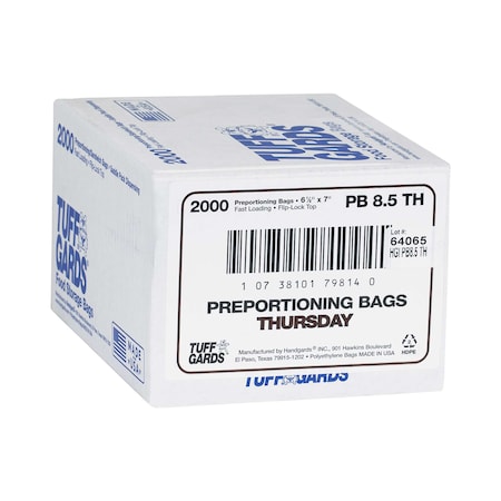 Tuffgards Tuff Gards 2M High Density Brown Thursday Preportioning Bag, PK2000 303679814